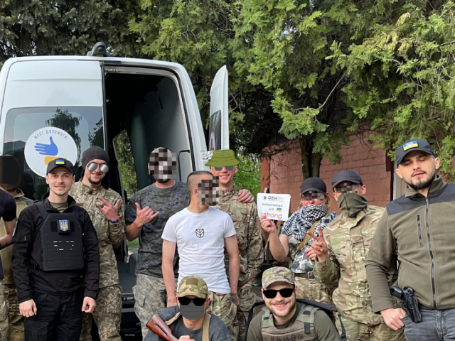 Delivered aid to a military unit